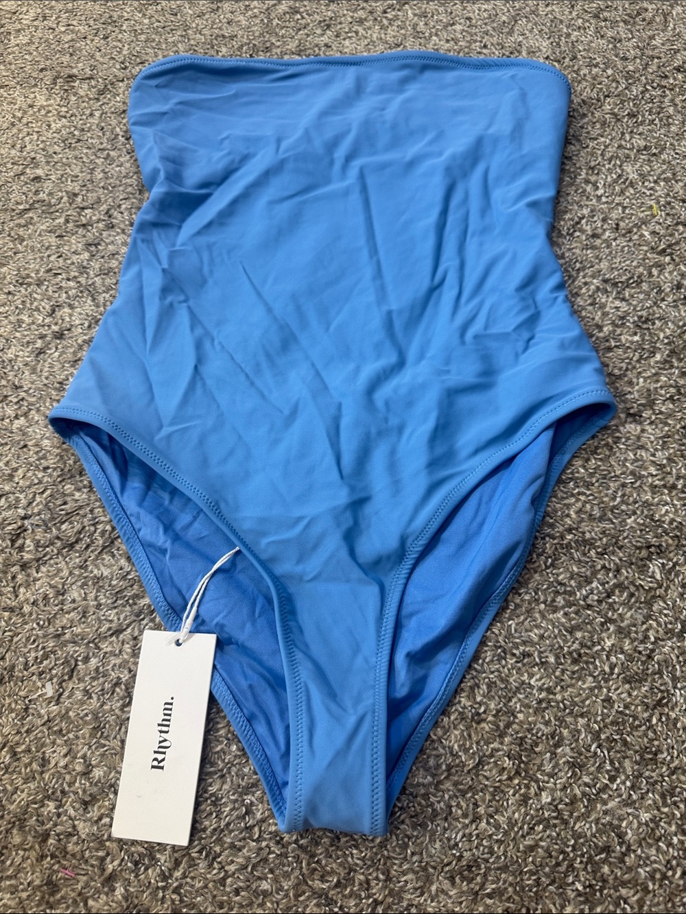 Rhythm Ocean Blue Strapless One Piece Swimsuit New
